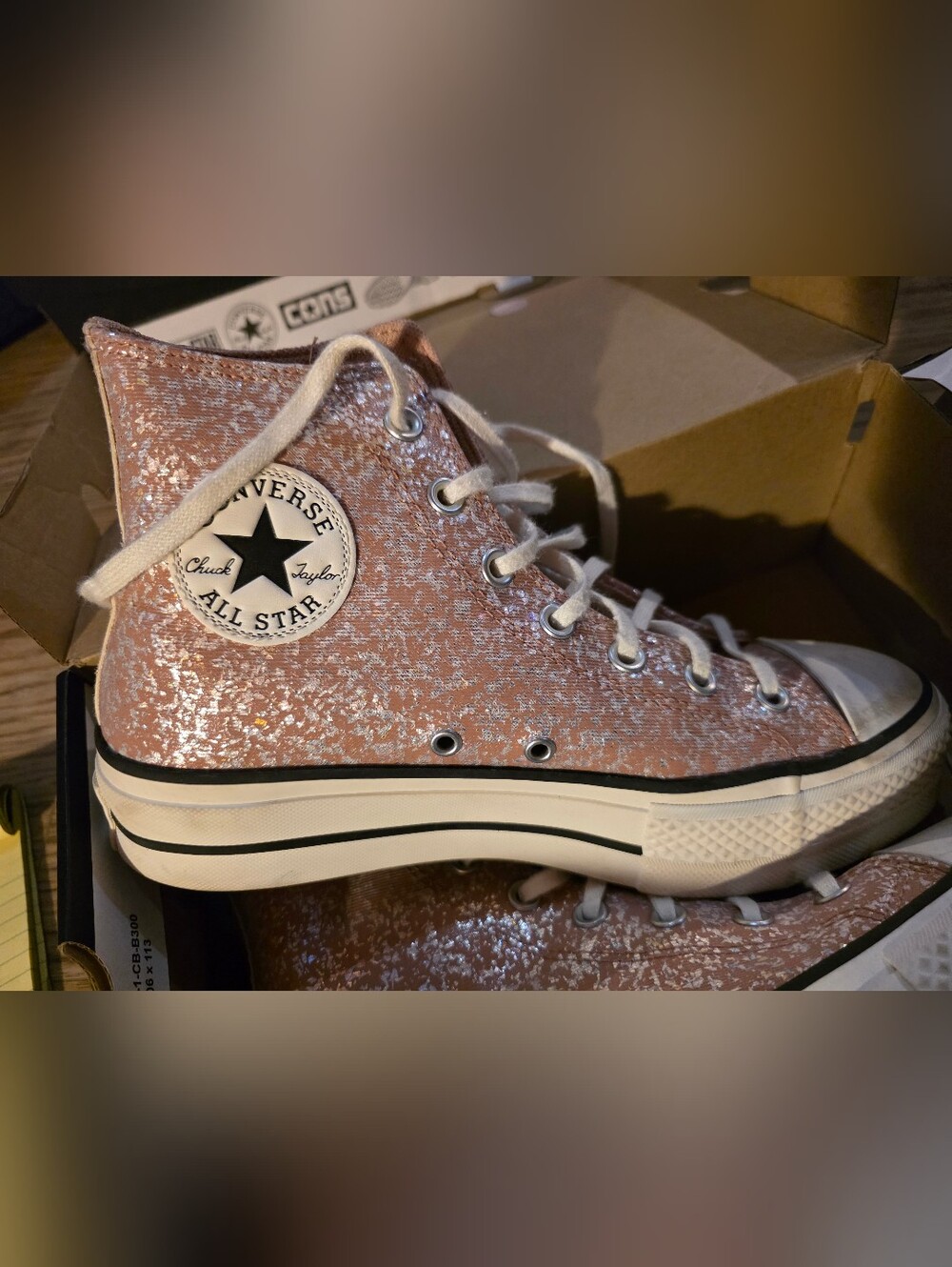 Converse Chuck Taylor All Star Women’s Glitter High Top Sneakers - Pink